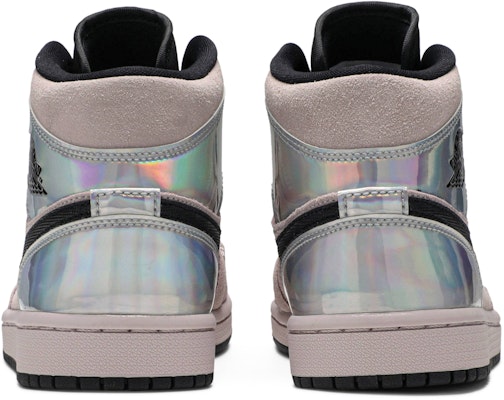 (Women) Air Jordan 1 Mid 'Iridescent' BQ6472-602 Details for (Women) Air Jordan 1 Mid 'Iridescent' BQ6472-602