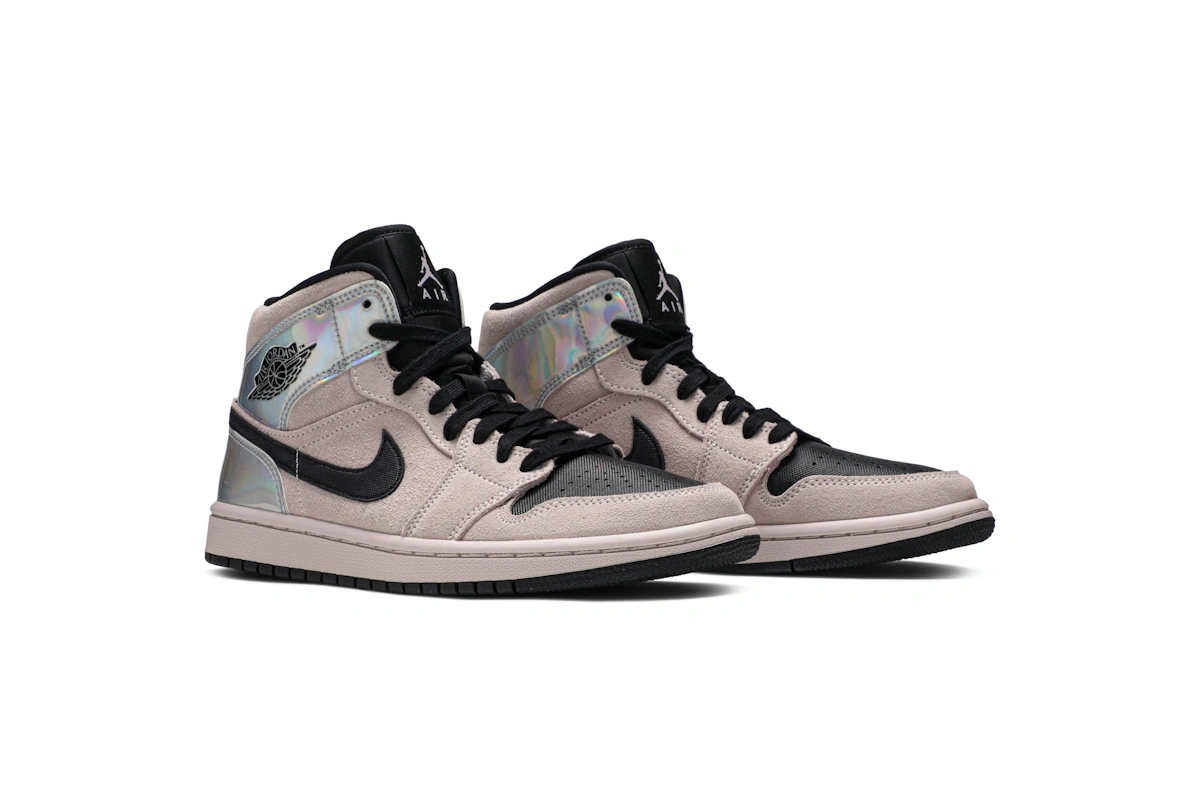 (Women) Air Jordan 1 Mid 'Iridescent' BQ6472-602