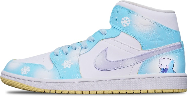 (W) (レディース) エアジョーダン 1 ミッド 'レモンウォッシュ' BQ6472-701(TeamT-雪花蝴蝶结小熊S-BOX) Order (W) (レディース) エアジョーダン 1 ミッド 'レモンウォッシュ' BQ6472-701(TeamT-雪花蝴蝶结小熊S-BOX)