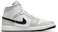 Order (W) Air Jordan 1 Mid 'Kelabu Asap Terang' BQ6472-015
