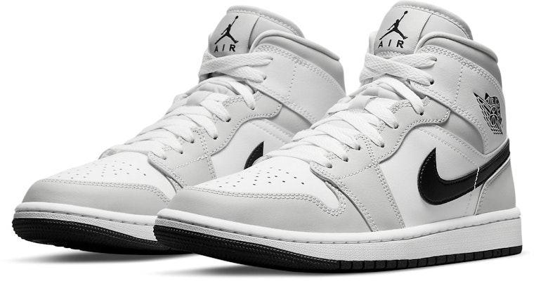 (Women) Air Jordan 1 Mid 'Light Smoke Grey' BQ6472-015 Lookbook (Women) Air Jordan 1 Mid 'Light Smoke Grey' BQ6472-015