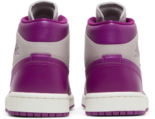 (W) Air Jordan 1 Mid 'Magenta' Wanita BQ6472-501 Details for (W) Air Jordan 1 Mid 'Magenta' Wanita BQ6472-501