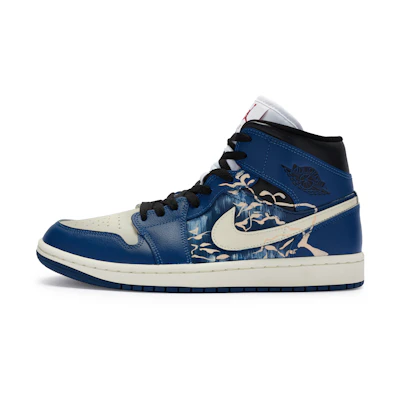 (W) Jordan 1 Mid 'Midnight Pine Ink'