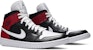(W) Air Jordan 1 Mid 'Noble Red' Merah Mulia BQ6472-016