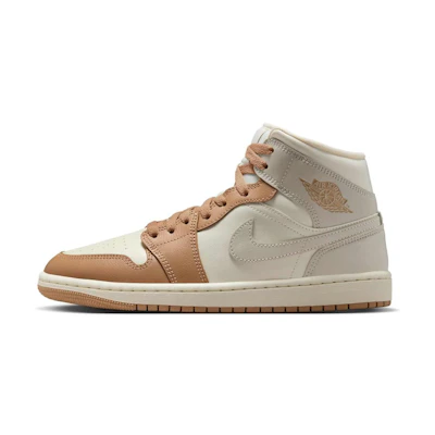 (W) Jordan 1 Mid 'Pale Ivory Hemp'