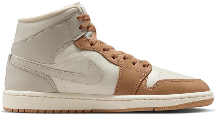 (Women) Air Jordan 1 Mid 'Pale Ivory Hemp' BQ6472-118 Details for (Women) Air Jordan 1 Mid 'Pale Ivory Hemp' BQ6472-118