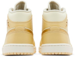 喬丹 Air Jordan 1 Mid 女款「淺香草色」防滑耐磨 高筒 復古籃球鞋 黃白色 Details for 喬丹 Air Jordan 1 Mid 女款「淺香草色」防滑耐磨 高筒 復古籃球鞋 黃白色