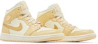 Cheap (W) Air Jordan 1 Mid 'Vanila Pucat Emas' FB9892-200