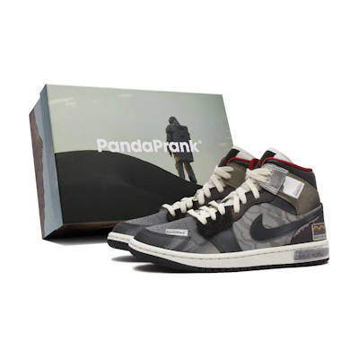 (W) Jordan 1 Mid 'Panda Mischief Space Exploration'