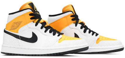 (W) Air Jordan 1 Mid 'Perforated - Putih Emas Universitas' BQ6472-107 Cheap (W) Air Jordan 1 Mid 'Perforated - Putih Emas Universitas' BQ6472-107