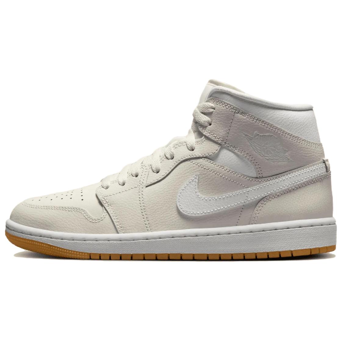 (Women) Air Jordan 1 Mid 'Phantom Gum' BQ6472-021