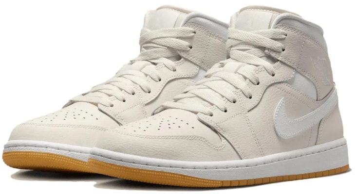 (Women) Air Jordan 1 Mid 'Phantom Gum' BQ6472-021 Lookbook (Women) Air Jordan 1 Mid 'Phantom Gum' BQ6472-021