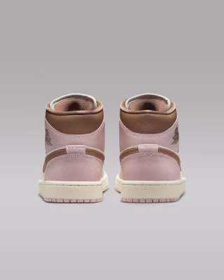 (W) Air Jordan 1 Pertengahan 'Pink Oxford Sail' BQ6472-620 Details for (W) Air Jordan 1 Pertengahan 'Pink Oxford Sail' BQ6472-620