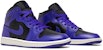 (W) Air Jordan 1 Mid 'Ungu dan Hitam' BQ6472-051