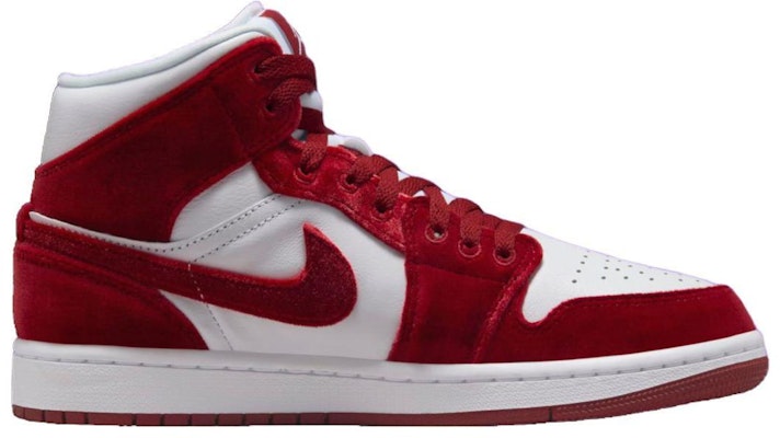 (W) Air Jordan 1 Mid 'Red Velvet' Merah Baldu FZ3334-100 Order (W) Air Jordan 1 Mid 'Red Velvet' Merah Baldu FZ3334-100
