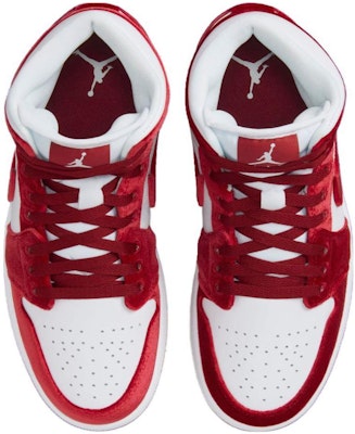 (W) Air Jordan 1 Mid 'Red Velvet' Merah Baldu FZ3334-100 Shop (W) Air Jordan 1 Mid 'Red Velvet' Merah Baldu FZ3334-100