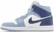 Lookbook (W) Air Jordan 1 Mid 'Sail Diffused Blue' Lelaki BQ6472-140
