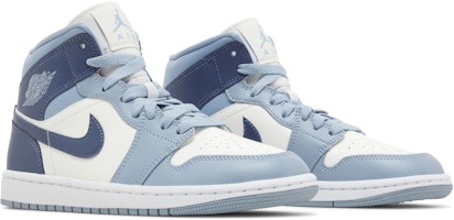 (女性) Air Jordan 1 中筒 '奶油色 遍布蓝' BQ6472-140 Cheap (女性) Air Jordan 1 中筒 '奶油色 遍布蓝' BQ6472-140