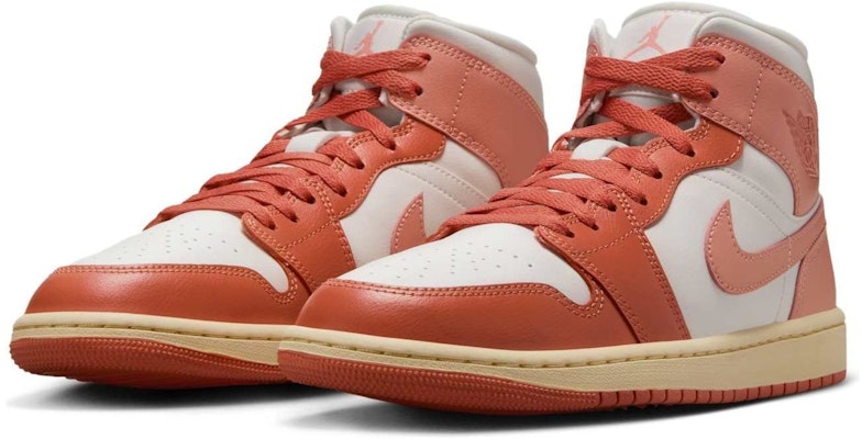 (Women) Air Jordan 1 Mid 'Sail Madder Root' BQ6472-180 Shop (Women) Air Jordan 1 Mid 'Sail Madder Root' BQ6472-180