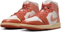 Shop (Women) Air Jordan 1 Mid 'Sail Madder Root' BQ6472-180