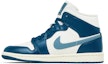 Lookbook (W) Air Jordan 1 Mid 'Sky J French Blue' Biru Perancis. BQ6472-414