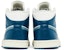 (W) Air Jordan 1 Mid 'Sky J French Blue' Biru Perancis. BQ6472-414