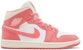 (W) Air Jordan 1 Mid 'Strawberi dan Krim' BQ6472-186