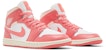 (W) Air Jordan 1 Mid 'Strawberi dan Krim' BQ6472-186