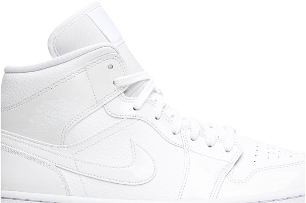 White patent sales jordan 1