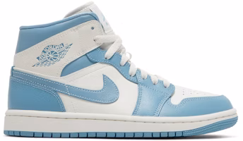 (Women) Air Jordan 1 Mid 'UNC' BQ6472-141 (Women) Air Jordan 1 Mid 'UNC' BQ6472-141
