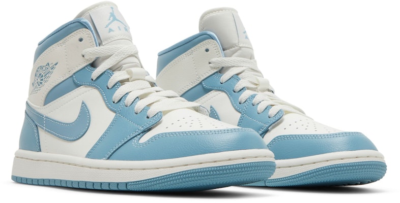 (Women) Air Jordan 1 Mid 'UNC' BQ6472-141 Cheap (Women) Air Jordan 1 Mid 'UNC' BQ6472-141