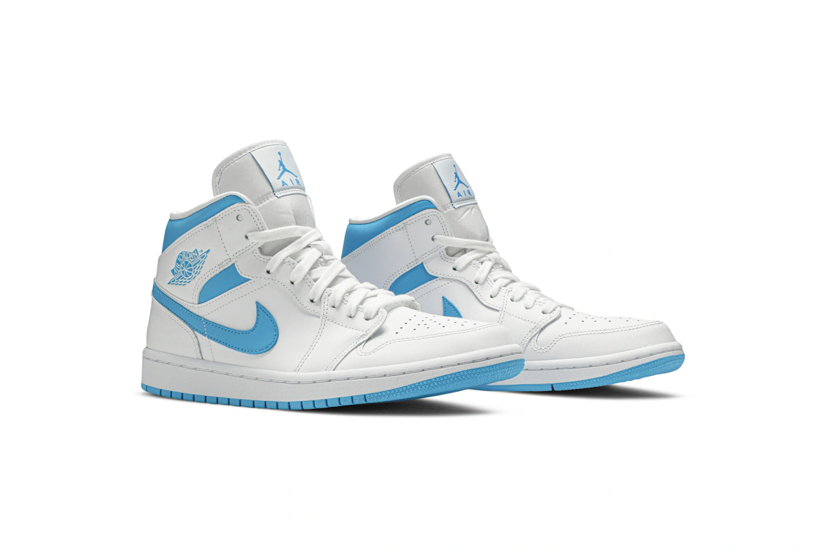 (Women) Air Jordan 1 Mid 'UNC' BQ6472-114