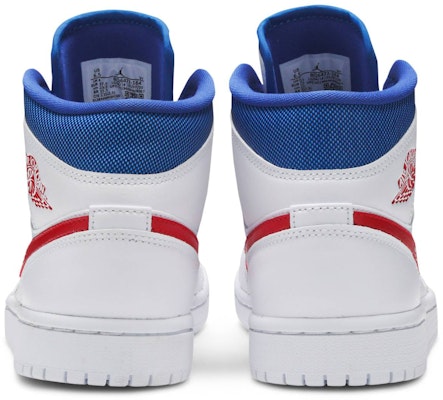 (W) Air Jordan 1 Mid '美国配色' BQ6472-164 Details for (W) Air Jordan 1 Mid '美国配色' BQ6472-164