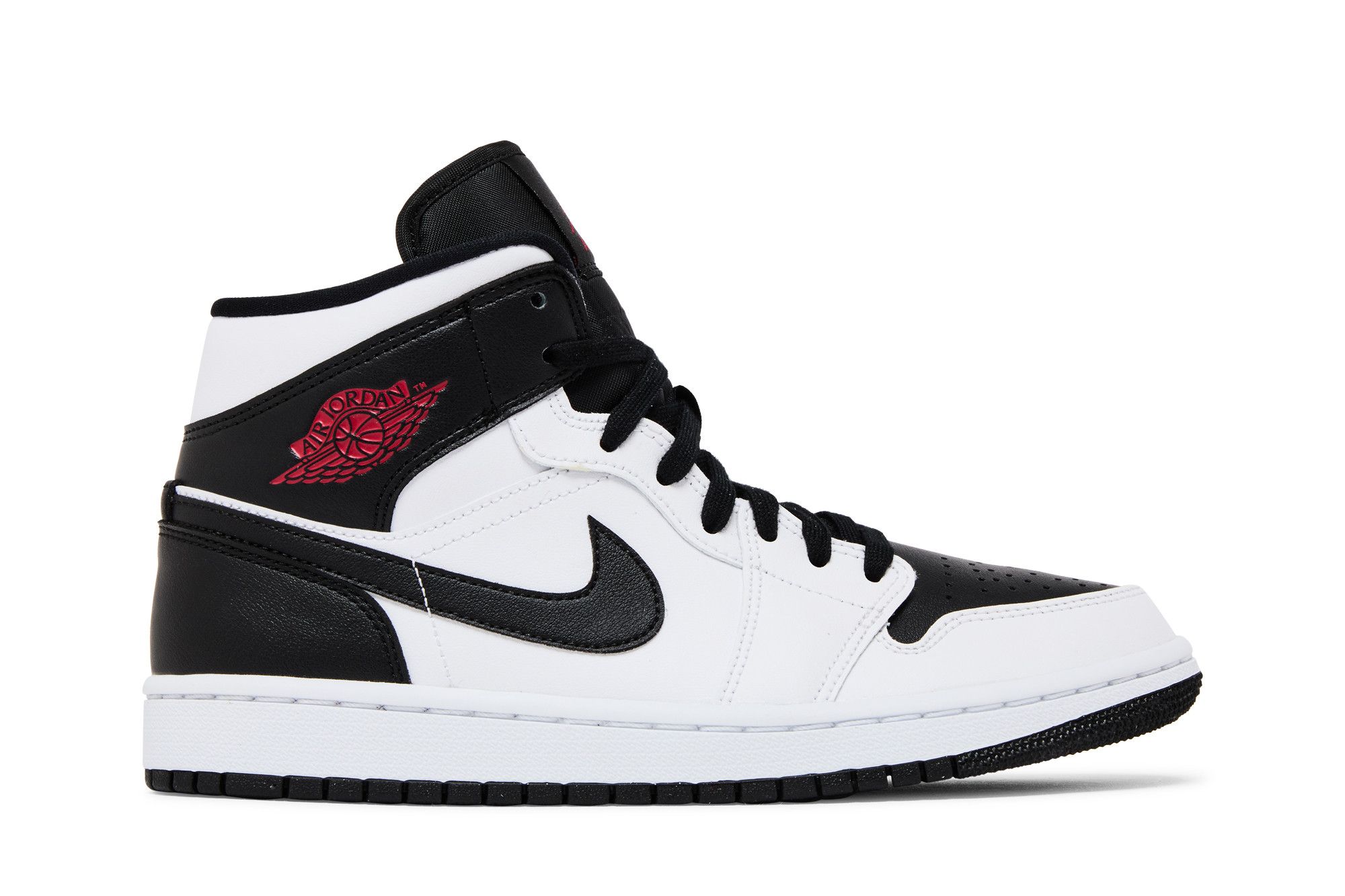 (Women) Air Jordan 1 Mid 'White Black' BQ6472-101