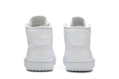(Women) Air Jordan 1 Mid 'White Snakeskin' BQ6472-110