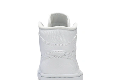 (Women) Air Jordan 1 Mid 'White Snakeskin' BQ6472-110