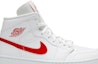 Order (W) Air Jordan 1 Mid 'Putih University Merah' BQ6472-106