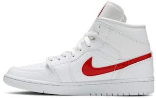 (W) Air Jordan 1 Mid '白色大学红' BQ6472-106 Lookbook (W) Air Jordan 1 Mid '白色大学红' BQ6472-106