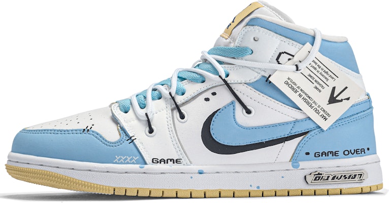 (W) Air Jordan 1 中帮定制款 '达·芬奇 GameOver' BQ6472-701(TeamM-GameOver) Buy (W) Air Jordan 1 中帮定制款 '达·芬奇 GameOver' BQ6472-701(TeamM-GameOver)