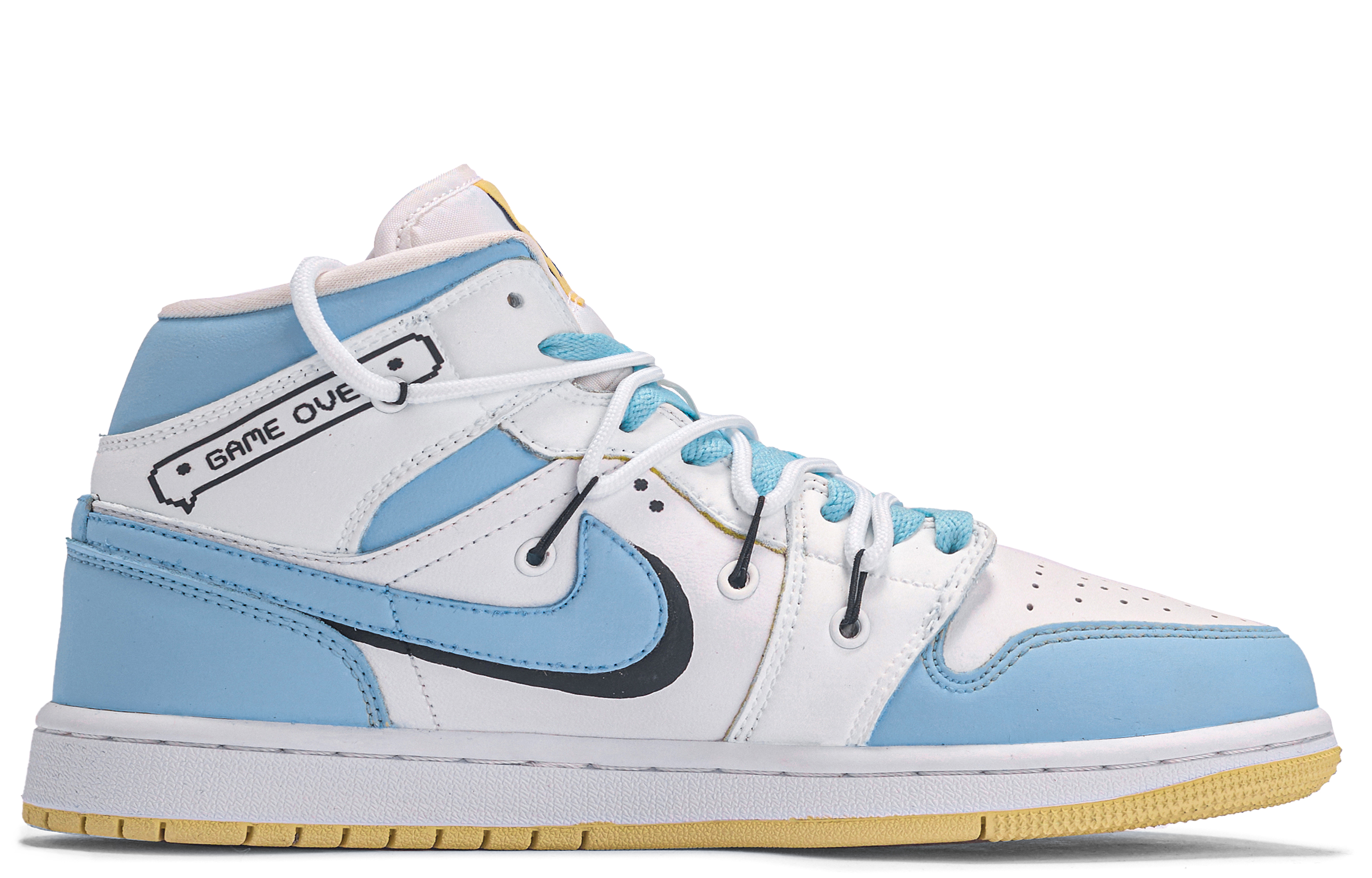 Order (W) Air Jordan 1 中帮定制款 '达·芬奇 GameOver' BQ6472-701(TeamM-GameOver)