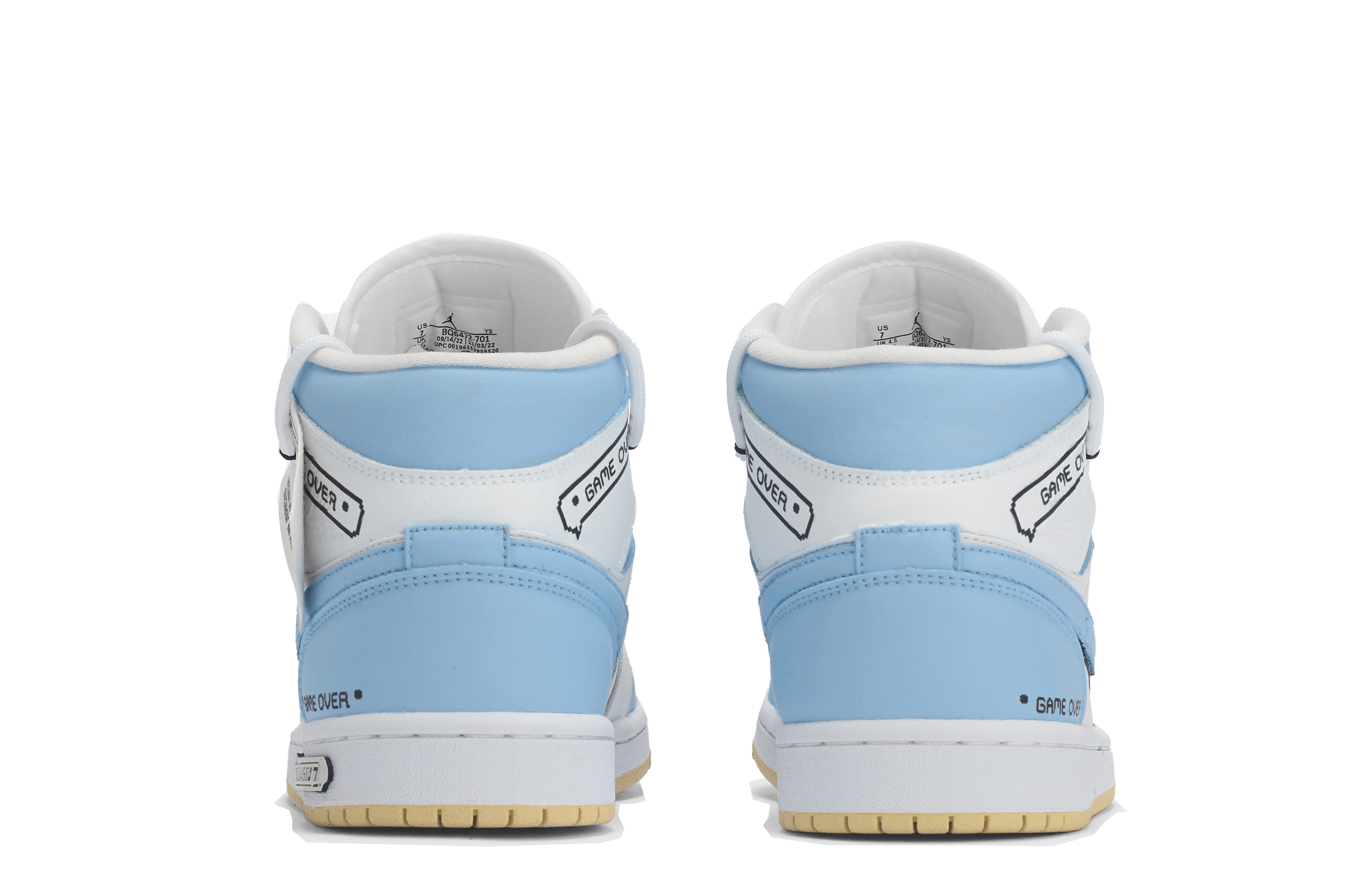 Shop (W) Air Jordan 1 中帮定制款 '达·芬奇 GameOver' BQ6472-701(TeamM-GameOver)