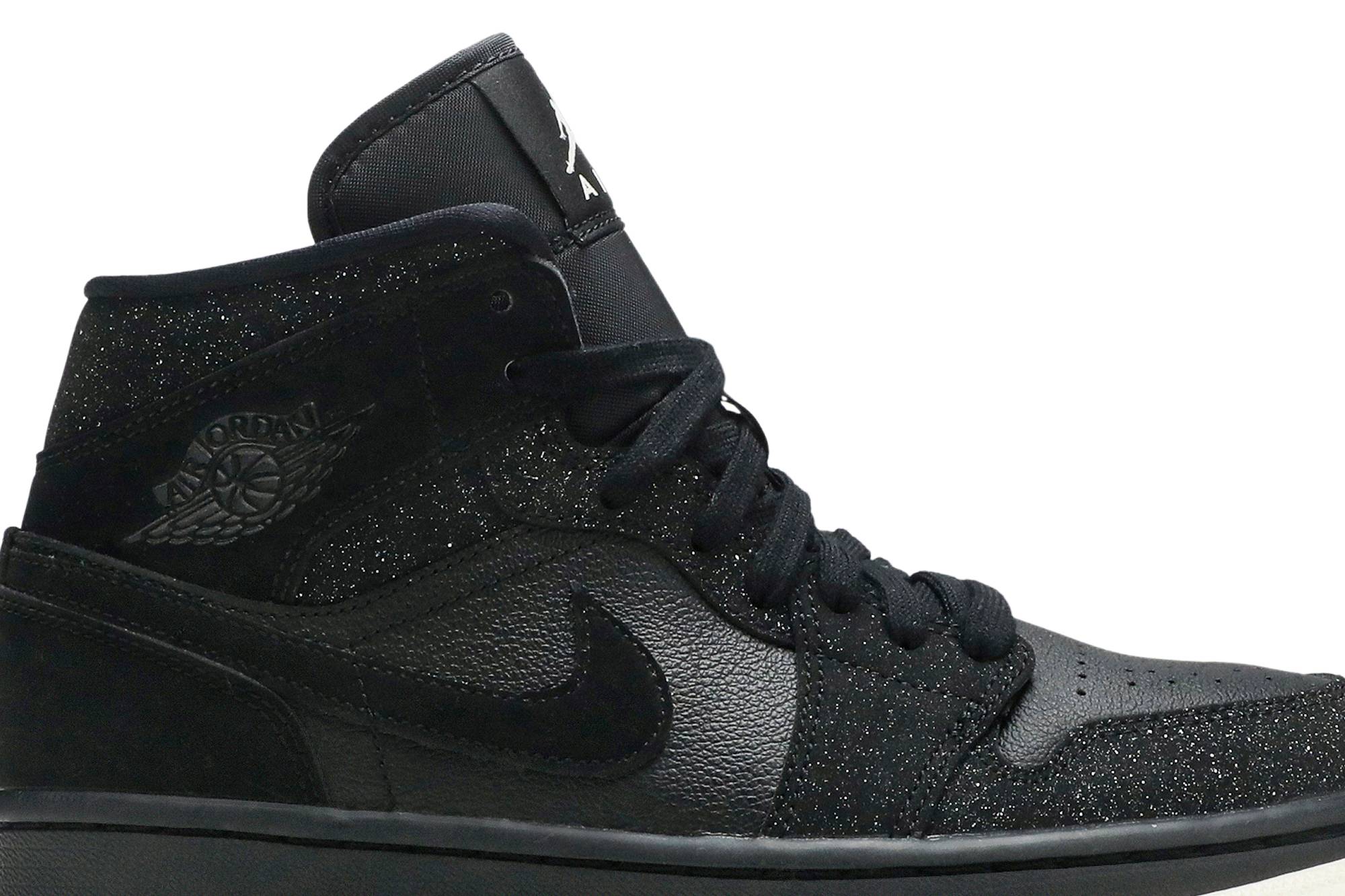 Jordan 1 mid glitter black cheap