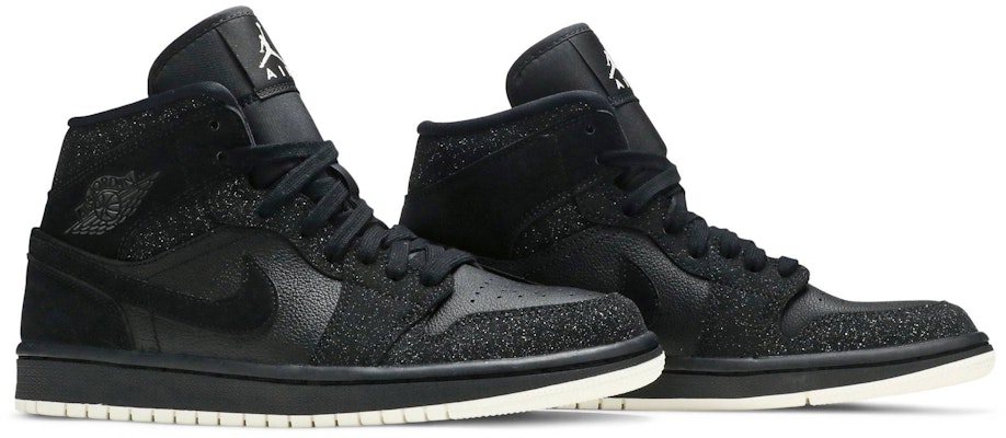 Black sales glitter jordans