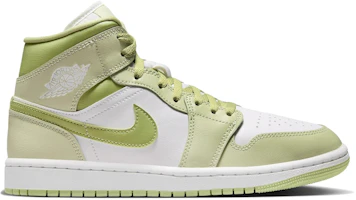 (Women) Air Jordan 1 Mid Olive Aura Lawn BQ6472-302
