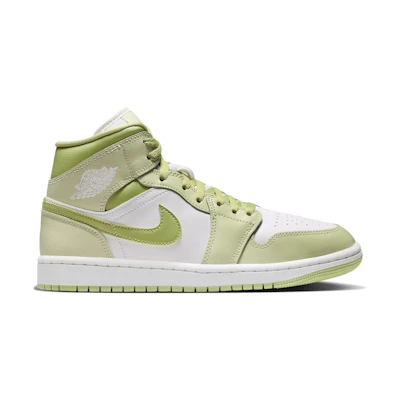 (W) Jordan 1 Mid 'Olive Aura Lawn Coconut Milk Sail'