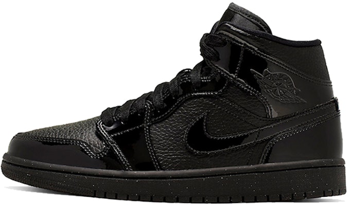 (W) Air Jordan 1 Mid Patent 'Hitam Triple' BQ6472-003 Buy (W) Air Jordan 1 Mid Patent 'Hitam Triple' BQ6472-003