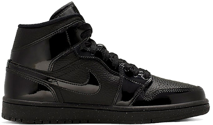 (W) Air Jordan 1 Mid Patent 'Hitam Triple' BQ6472-003 Order (W) Air Jordan 1 Mid Patent 'Hitam Triple' BQ6472-003