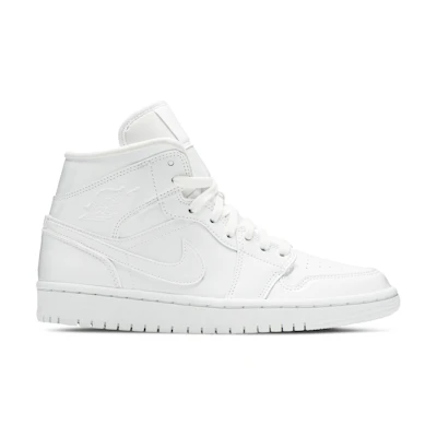 (W) Jordan 1 Mid Patent 'Triple White'