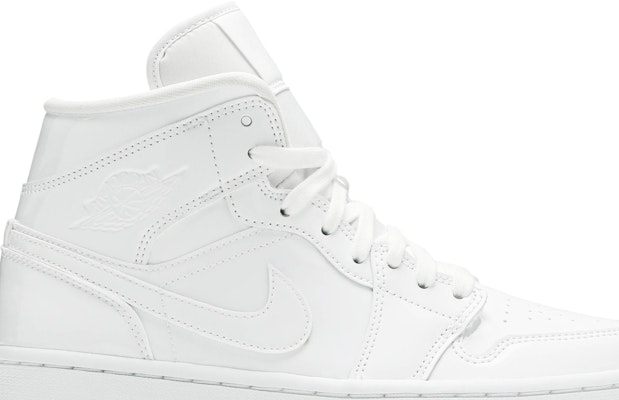 (Women) Air Jordan 1 Mid Patent 'Triple White' BQ6472-111 Order (Women) Air Jordan 1 Mid Patent 'Triple White' BQ6472-111
