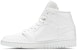 (Wanita) Air Jordan 1 Mid Patent 'Putih Triple' BQ6472-111